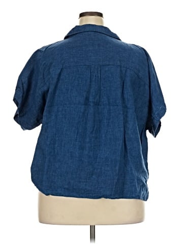 Eileen Fisher Short Sleeve Blouse (view 2)
