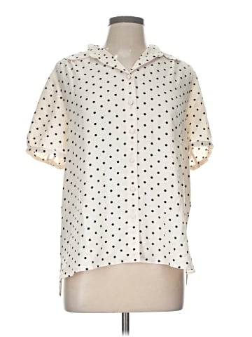 Anne Klein Short Sleeve Blouse (view 1)