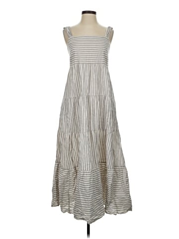 Madewell Striped Tiered Maxi Dress (view 1)