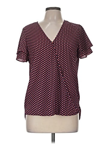 MICHAEL Michael Kors Short Sleeve Blouse (view 1)