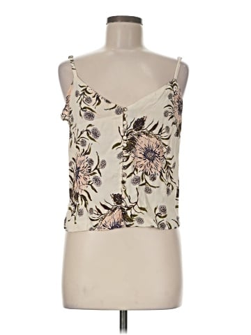 Madewell Button-Down Cami in Painted Blooms (view 1)