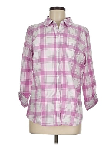 Croft & Barrow 3/4 Sleeve Button-Down Shirt (view 1)
