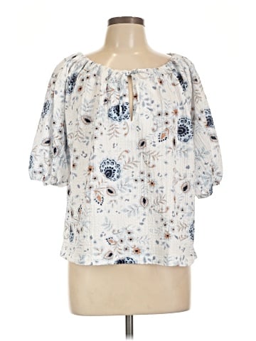 Ann Taylor LOFT 3/4 Sleeve T-Shirt (view 1)