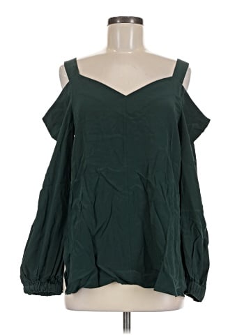 Tibi 3/4 Sleeve Silk Top (view 1)