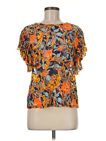 Zara W&B Collection Short Sleeve Blouse (view 1)