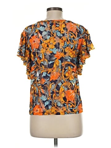 Zara W&B Collection Short Sleeve Blouse (view 2)