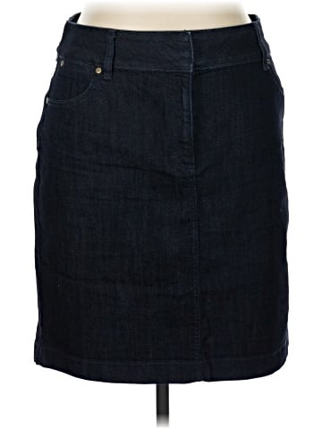 Dana Buchman Denim Skirt (view 1)