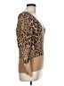 FRAME Animal Print Tan Pullover Sweater Size L - photo 4