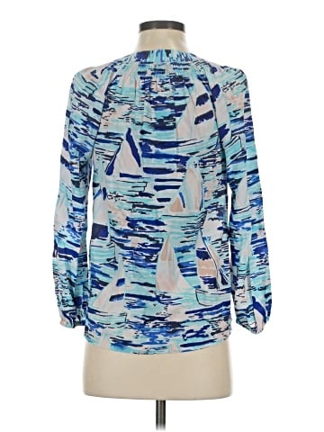 Lilly Pulitzer Long Sleeve Silk Top (view 2)