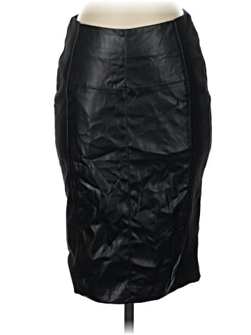 Carmen Carmen Marc Valvo Faux Leather Skirt (view 1)