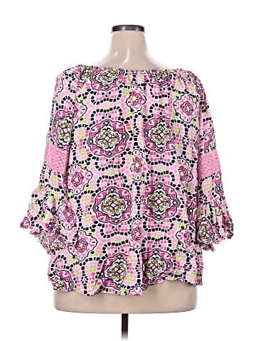 Crown & Ivy 3/4 Sleeve Blouse (view 2)