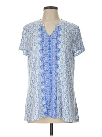 Isaac Mizrahi LIVE! Short Sleeve Blouse (view 1)