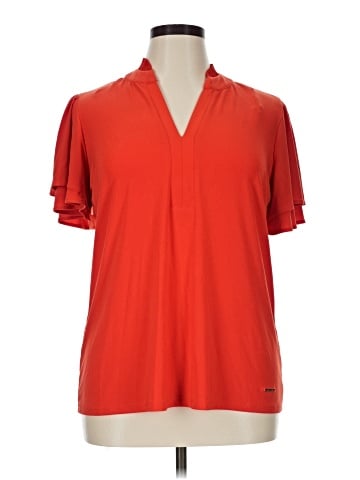 Anne Klein Short Sleeve Blouse (view 1)
