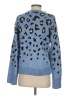 Nine West Animal Print Blue Pullover Sweater Size XS - photo 2