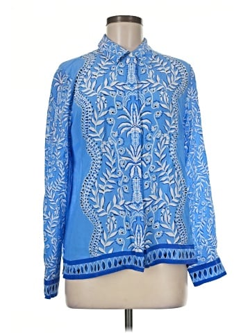 Lilly Pulitzer Long Sleeve Silk Top (view 1)