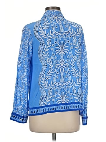 Lilly Pulitzer Long Sleeve Silk Top (view 2)