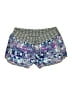 Athleta 100% Polyester Print Blue Purple Shorts Size 4 - photo 1