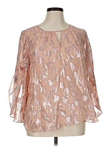 Lilly Pulitzer 3/4 Sleeve Silk Top (view 1)