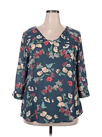 Maurices 3/4 Sleeve Blouse (view 1)