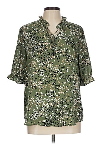 Anne Klein 3/4 Sleeve Blouse (view 1)