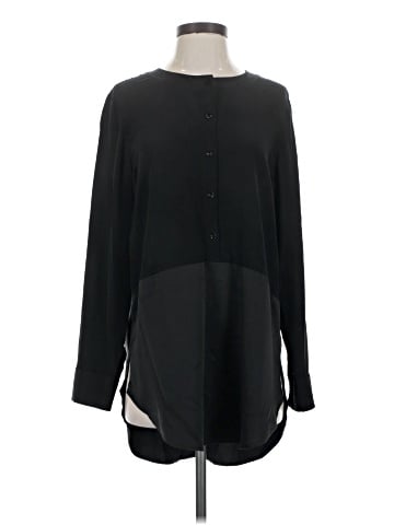 Eileen Fisher Long Sleeve Silk Top (view 1)