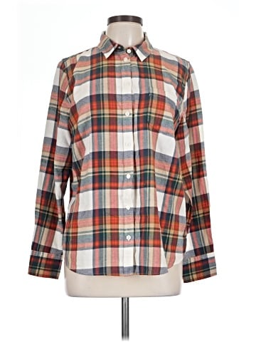 J.Crew Factory Store Long Sleeve Button-Down Shirt (view 1)