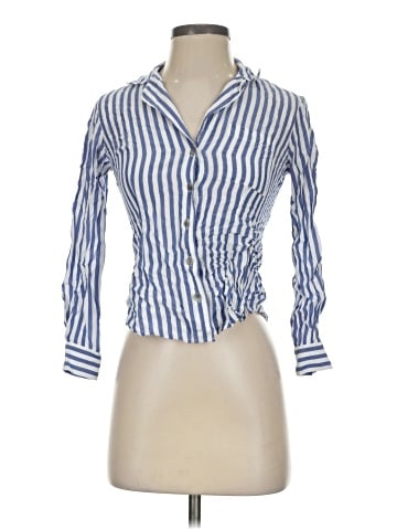 Pilcro and the Letterpress 3/4 Sleeve Button-Down Shirt (view 1)
