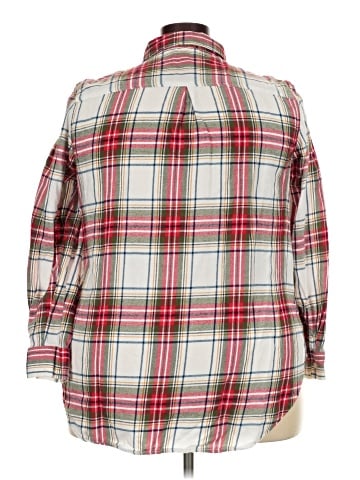 Unbranded Long Sleeve Button-Down Shirt (view 2)