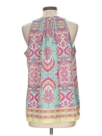 Rose + Olive Sleeveless Blouse (view 2)