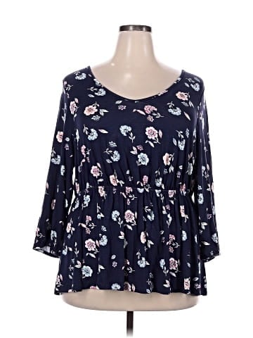 Lane Bryant 3/4 Sleeve T-Shirt (view 1)
