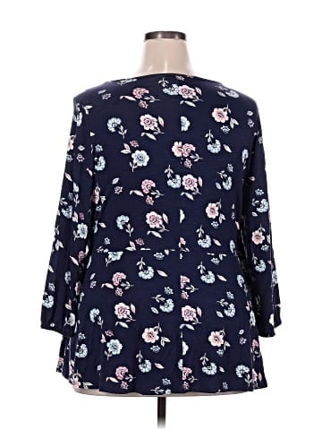 Lane Bryant 3/4 Sleeve T-Shirt (view 2)