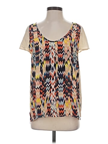Maeve Short Sleeve Silk Top (view 1)