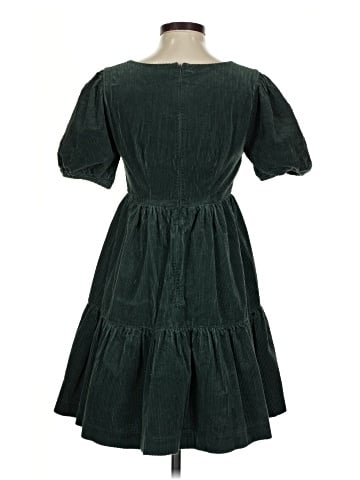 Madewell Corduroy Aidy Square-Neck Tiered Mini Dress (view 2)