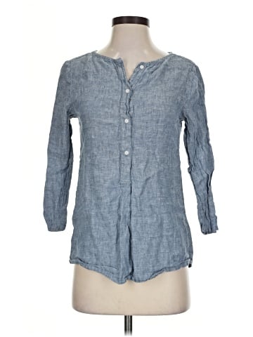 Lord & Taylor 3/4 Sleeve Button-Down Shirt (view 1)