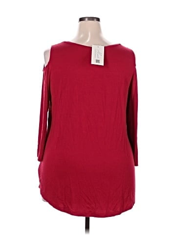 JM Collection 3/4 Sleeve Top (view 2)