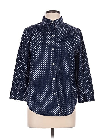 Lauren by Ralph Lauren 3/4 Sleeve Button-Down Shirt (view 1)