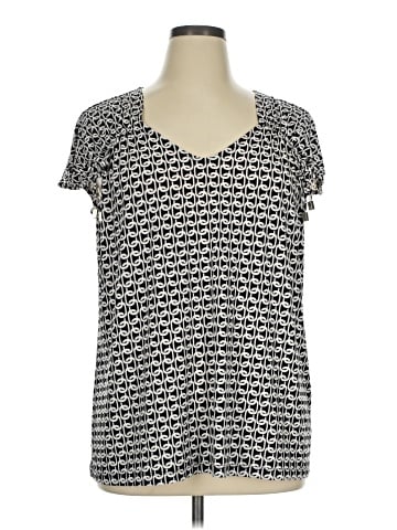 Susan Graver Short Sleeve Top (view 1)
