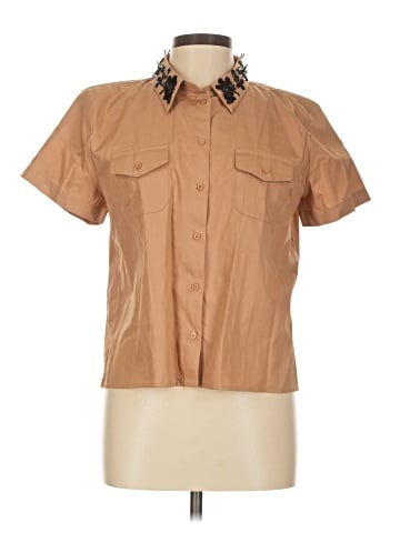 J.Crew Collection Short Sleeve Blouse (view 1)