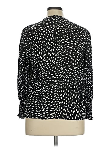 Aqua Long Sleeve Blouse (view 2)