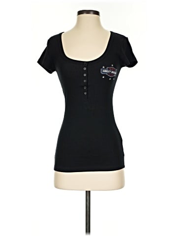 Harley Davidson Short Sleeve Henley (view 1)
