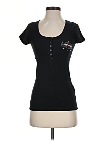 Harley Davidson Short Sleeve Henley (view 1)