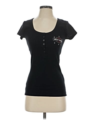 Harley Davidson Short Sleeve Henley (view 1)