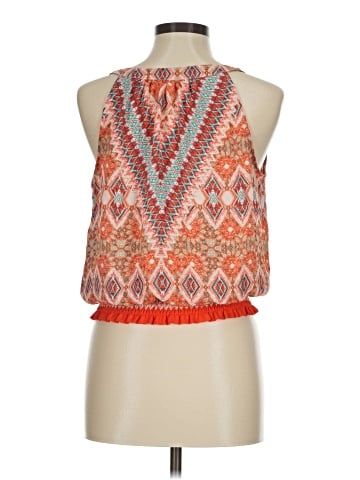 Rose + Olive Sleeveless Blouse (view 2)