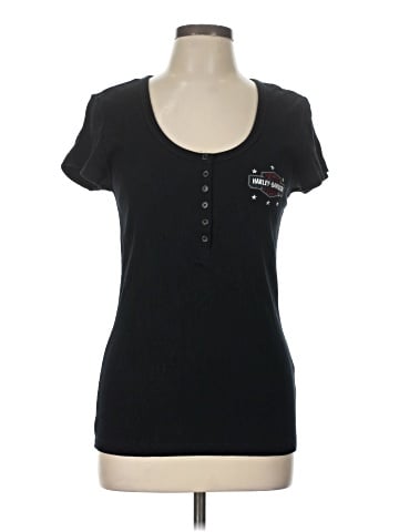 Harley Davidson Short Sleeve Henley (view 1)