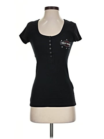Harley Davidson Short Sleeve Henley (view 1)