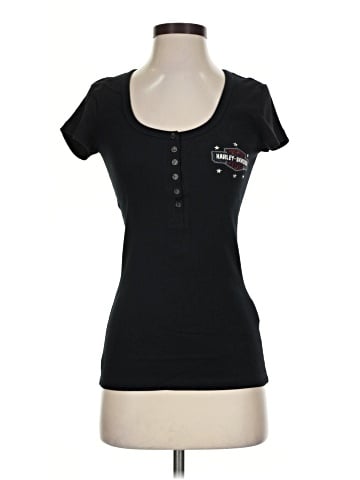 Harley Davidson Short Sleeve Henley (view 1)