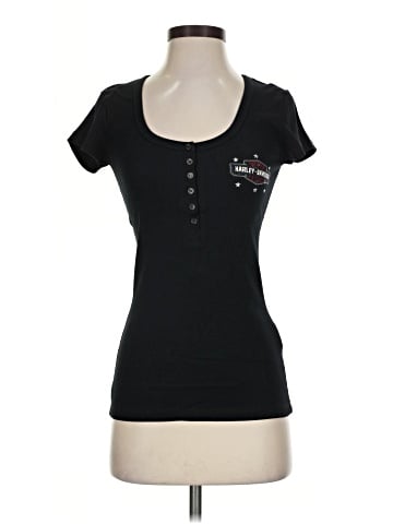 Harley Davidson Short Sleeve Henley (view 1)