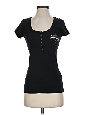 Harley Davidson Short Sleeve Henley (view 1)