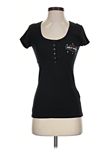 Harley Davidson Short Sleeve Henley (view 1)