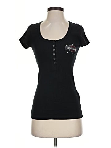 Harley Davidson Short Sleeve Henley (view 1)